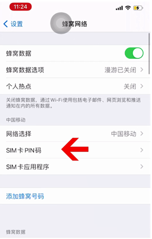 大同苹果14维修网分享如何给iPhone14的SIM卡设置密码 